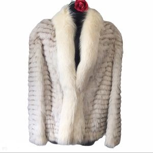 VTG AUTHENTIC BLUE FOX COAT HOPPER FURS ST LEWIS SOFT LIKE NEW GREAT XMA…